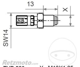 JMP- TYP520 M10X1.25 OR