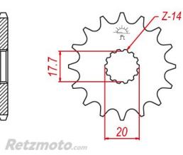 ESJOT Pignon TT Esjot Lightweight