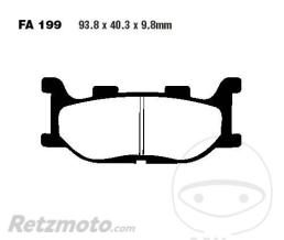 EBC Plaquette de Frein Carbon Scooter EBC