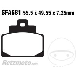 EBC Plaquette de frein Carbon Scooter EBC