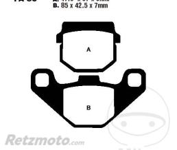 EBC Plaquette de Frein Carbon Scooter EBC