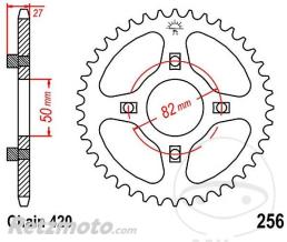 JT SPROCKETS Couronne 31 Dents Pas 420