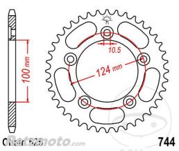 JT SPROCKETS Couronne 36 Dents Pas 525