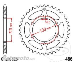 JT SPROCKETS Couronne 39 Dents Pas 520