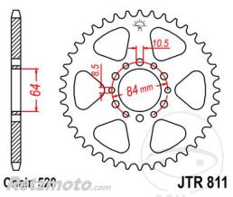 JT SPROCKETS Couronne 39 Dents Pas 520