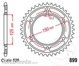 JT SPROCKETS Couronne 42 Dents Pas 525