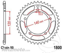 JT SPROCKETS Couronne 42 Dents Pas 530