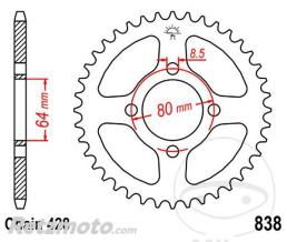 JT SPROCKETS Couronne 45 Dents Pas 428