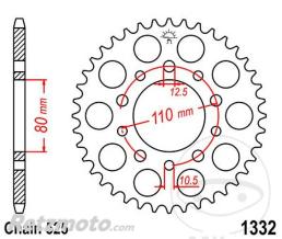 JT SPROCKETS Couronne 45 Dents Pas 525