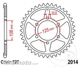 JT SPROCKETS Couronne 50 Dents Pas 525