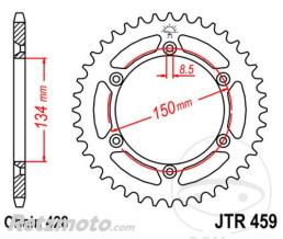 JT SPROCKETS Couronne 52 Dents Pas 428