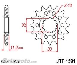 Kit Cha�ne MT 07 DID 16x43 525VX3 Renforc�