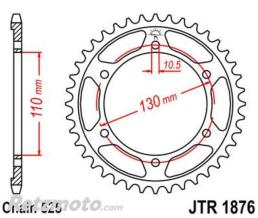 Kit cha�ne Yamaha MT 07 EK/JT 525SRX2 16X43 Renforc�/couronne standard