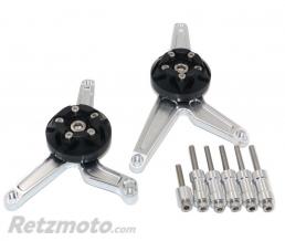 SIFAM Kit Protection de Carters CNC Anodis�s Noir CBR 1000 RR 2006-2007 Gauche et Droit