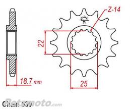 Kit cha�ne Ducati MultiStrada 1200 AFAM 530XHR2 15x40 super-renforc�(couronne standard)
