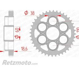 Kit cha�ne Ducati MultiStrada 1200 AFAM 530XHR2 15x40 super-renforc�(couronne standard)