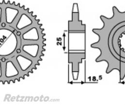 Kit cha�ne Kawasaki Z750 05-12 DID 520VX3 Renforc� 15x43 (couronne standard) 