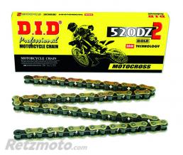 Cha�ne de transmission D.I.D 520 DZ2 or/noir 116 maillons