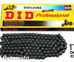 Cha�ne de transmission D.I.D 520 NZ noir/noir 112 maillons