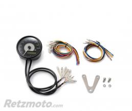 Compteur et compte tour VELONA 80mm 200km/h et RPM LCD