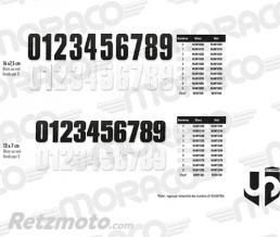 UP Pack 3 num�ros UP 160 mm x 75 mm - Blanc 