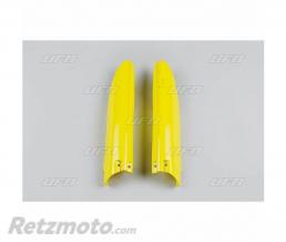 Protections de fourche UFO jaune Suzuki