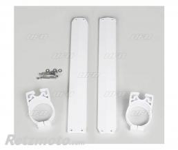 Protections de fourche UFO blanc Yamaha