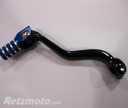 S�lecteur de vitesse BIHR aluminium forg� noir embout bleu Yamaha YZ125/250/250X