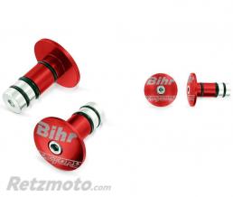 Embouts de guidon factory BIHR rouge  �int. 14mm