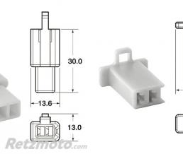 Jeu de connectiques 2 voies 110 ML BIHR type origine �0,5mm�/0,85mm� - 5 jeux complets
