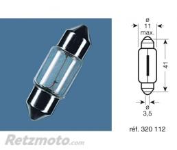 OSRAM BOITE 10 AMPOULES 12V-10W / NAVETTES CULOT SV8.5-8