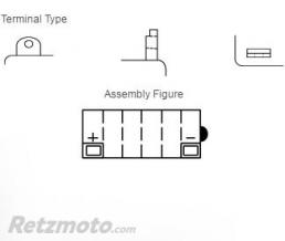 Batterie YUASA 12N9-4B-1 conventionnelle