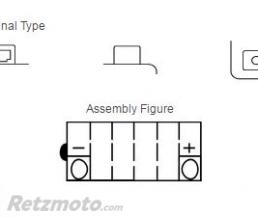 Batterie YUASA YB16AL-A2 conventionnelle