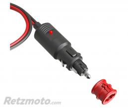C�ble chargeur de batterie NOCO X-Connect 12V Dual-Size Male Plug allume-cigare 60cm