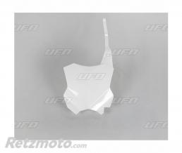 Plaque num�ro frontale UFO blanc Kawasaki KX450F