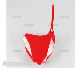 Plaque num�ro frontale UFO rouge Honda CRF450R/RX