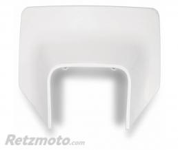Plaque num�ro frontale UFO Husqvarna blanc