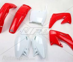 UFO Kit plastique UFO couleur origine rouge/blanc Honda CR125R/250R