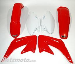 Kit plastique UFO couleur origine rouge/blanc Honda CR125R/250R