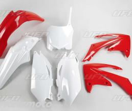 Kit plastique UFO couleur origine rouge/blanc Honda CRF250R/450R
