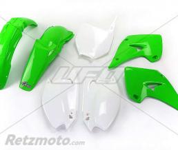 UFO Kit plastique UFO couleur origine vert/blanc Kawasaki KX125/250