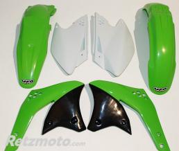 Kit plastique UFO couleur origine vert/blanc Kawasaki KX250F