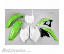 UFO Kit plastique UFO couleur origine vert/blanc Kawasaki KX250F