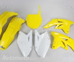 UFO Kit plastique UFO couleur origine jaune/blanc Suzuki RM-Z250