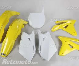 UFO Kit plastique UFO couleur origine jaune/blanc Suzuki RM-Z450