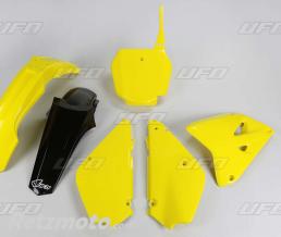 Kit plastique UFO couleur origine (2016) jaune/noir restyl� Suzuki RM85