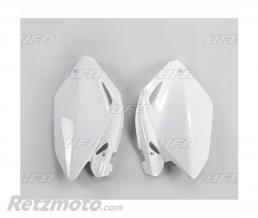 Plaques lat�rales UFO blanc Honda CRF250R