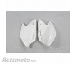 Plaques lat�rales UFO blanc Kawasaki KX250F