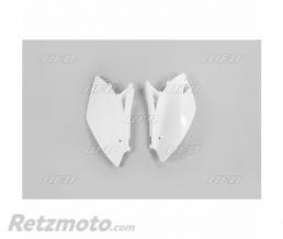 Plaques lat�rales UFO blanc Kawasaki KX250F