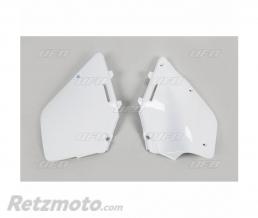 Plaques lat�rales UFO blanc Suzuki RM125/250